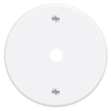 Placa Espelho 3"" F6 Redonda Com Furo 10mm Blanc - 0451 - Fame Placa Espelho Redonda C-furo 10mm Blanc* 451 Fame