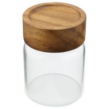 Porta Mantimento Dynasty em Vidro Borossilicato e Tampa em Madeira - 200ml