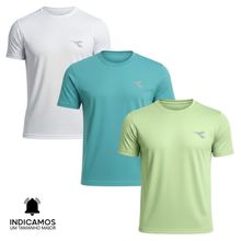 Kit 3 Camisetas Diadora Small Logo Masculina