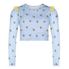 Camisa Cropped Selene Manga Longa Infantil