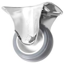 Rodizio Fixo 4pol C/ Placa E Roda Bp Furo Passante - Cz