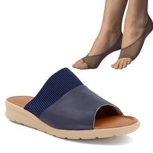 Kit Chinelo Usaflex Plataforma Feminino + 2 Pares de Meias