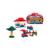 Sacola de  Blocos de Montar Conectando Ideias 1000 Peças