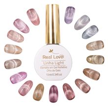 Esmalte em Gel refletivo Efeito Olho de Gel Real Love 10ml