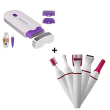 Kit Depilador Luz Yes Finishing + Depilador Elétrico 5 em 1 Remoção de Pelos Rápida e Sem Dor