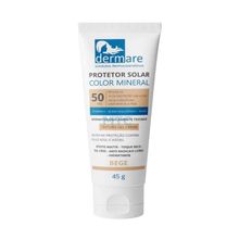 protetor Solar 50 FPS Mineral Bege Médio - Dermare