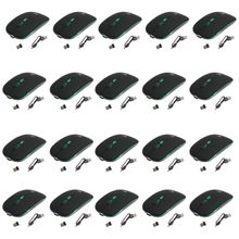 Kit 100 Mouses Sem Fio Recarregável Mega M185 com Led DPI Ajustável