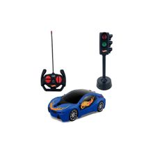 Carrinho Controle Remoto Hot Wheels Luzes De Corrida - Multikids BR2447