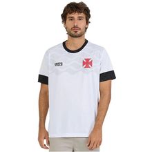 Camisa Vasco Branca Cruz de Malta Festejar Adulto Oficial