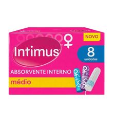 Absorvente Interno Médio 8 Unidades Intimus