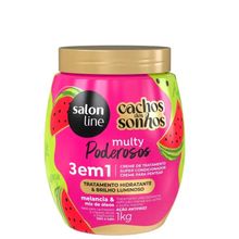 Creme de Tratamento Melancia 3 em 1 Cachos Dos Sonhos Multy Poderosos