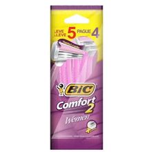 Aparelho de Depilação Bic Comfort 2 Women com 5 Unidades Leve 5 Pague