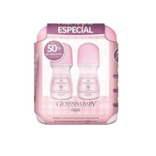 Kit com 2 Desodorante Roll-On Clássico Giovanna Baby 50ML
