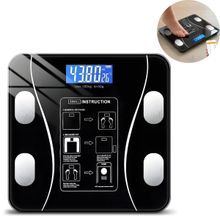 Balança Digital Bioimpedância 140kg Bluetooth APP - Preta