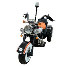 Moto Elétrica Infantil 12V Chopper Sirene Branca