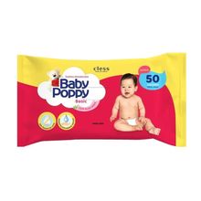 Toalha Umedecidas Basic com 50 Unidades Baby Poppy