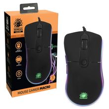 Mouse Gamer Nemesis Macro 4000DPI 6 Botões MG-02BS Chipsce
