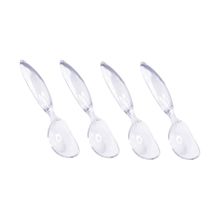 Colher de Sorvete Cabo Transparente Cafeteria Sorveteria 4un