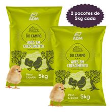 Kit 2 un DO CAMPO AVES EM CRESCIMENTO Ração para Aves 10kg