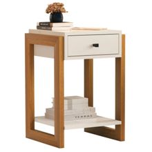 Mesa de Cabeceira 1 Gaveta 1661 Perola Brilho