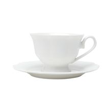 6 Xícaras de Chá Wolff Maldivas de Porcelana Branco 180ml