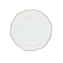 6 Pratos de Sobremesa Wolff Maldivas de Porcelana de Ouro