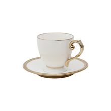 6 Xícaras para Chá Wolff Paddy de Porcelana 200ml