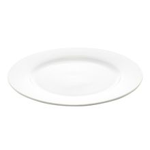 6 Pratos Rasos Wolff de Porcelana com Borda Prateada