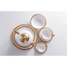 Prato para Sobremesa Wolff Dubai de Porcelana Branco 22cm