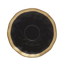 Xícara para Chá Wolff Dubai Preto de Porcelana 200ml