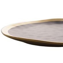 Prato para Sobremesa Wolff Dubai Preto de Porcelana 22cm