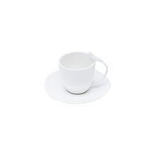 6 Xícaras de Café Wolff Birds de Porcelana Branco 80ml