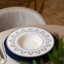 Prato para Risoto Porto 28cm Azul Cerâmica Wolff