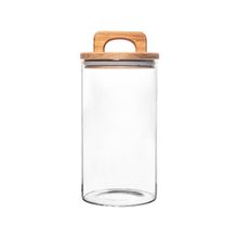 Porta Mantimento Wolff de Vidro com Tampa de Acácia 1,250L