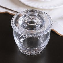 Manteigueira Francesa Wolff Pearl de Vidro com Tampa 10,5cm