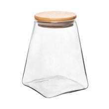 Porta Mantimento Wolff de Vidro com Tampa de Bambu 750ml