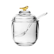 Açucareiro Wolff Golden Bird de Cristal com Colher 150ml