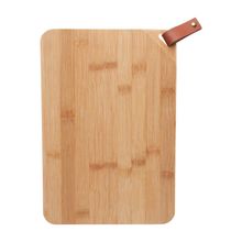 Tábua Corte Retangular Alça Couro Ecológico Wolff Bambu