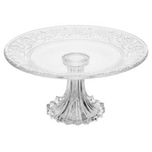 Prato com Pé Wolff Mauve 19cm x 9,5cm Cristal