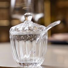 Açucareiro com Colher Wolff Geneva 8cm x 11cm Cristal