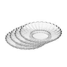 4 Pratos para Doce Wolff Geneva 16cm x 2,5cm Cristal