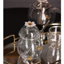 Açucareiro com Colher Wolff Sun Garden Vidro Borossilicato