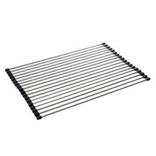 Escorredor Multiuso Lyor de Metal para Pia Silicone Preto