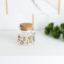 Porta Mantimento Lyor Flora  de Vidro com Rolha 140ml