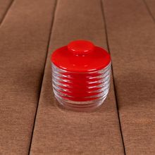 Manteigueira Francesa Lyor Colméia de Vidro Vermelha 9,5 x 8