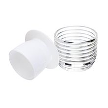 Manteigueira Francesa Lyor Colméia de Vidro Branca 9,5cmx8cm