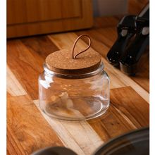 Porta Mantimento com Tampa de Cortiça e Puxador Lyor 350ml