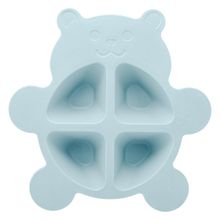 Prato com 2 Talheres Lyor Baby Bear PP e Bambu Azul