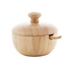 Açucareiro com Colher Lyor Verona 10cm x 10cm x 8cm Bambu