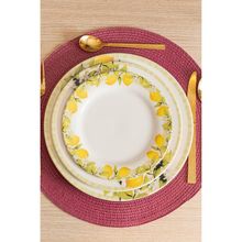 Prato para Sobremesa Lyor Siciliano 20cm Branco Cerâmica